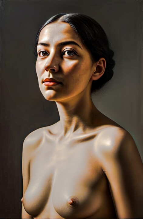 Arts numériques intitulée "Whispers of Shadows" par Sankha Ghosh, Œuvre d'art originale, Peinture numérique