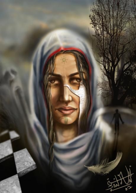Arts numériques intitulée "la veuve" par Imad Sanouni, Œuvre d'art originale