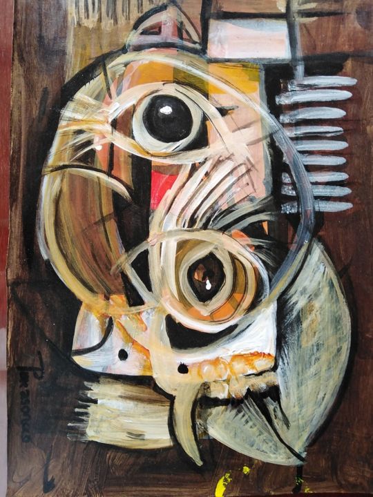 Pintura titulada "De la serie huanas" por Arturo Sanson Ercilla Velasquez, Obra de arte original, Acrílico
