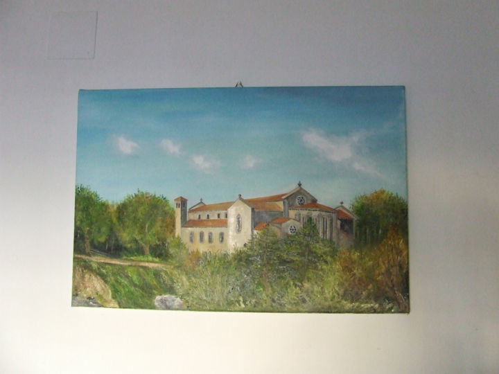 Painting titled ""Convento Santa Cla…" by Santana, Original Artwork, Oil