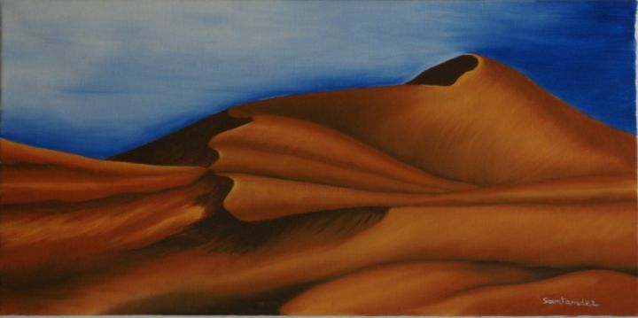 Peinture intitulée "Sand dune" par Paul Santander, Œuvre d'art originale, Autre