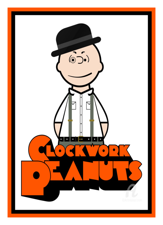 Digitale Kunst getiteld "Clockwork Peanuts" door Santhiago Carvalho, Origineel Kunstwerk, 2D Digital Work