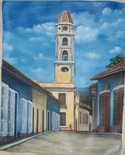 Pintura intitulada "Trinidad" por Santossavio, Obras de arte originais