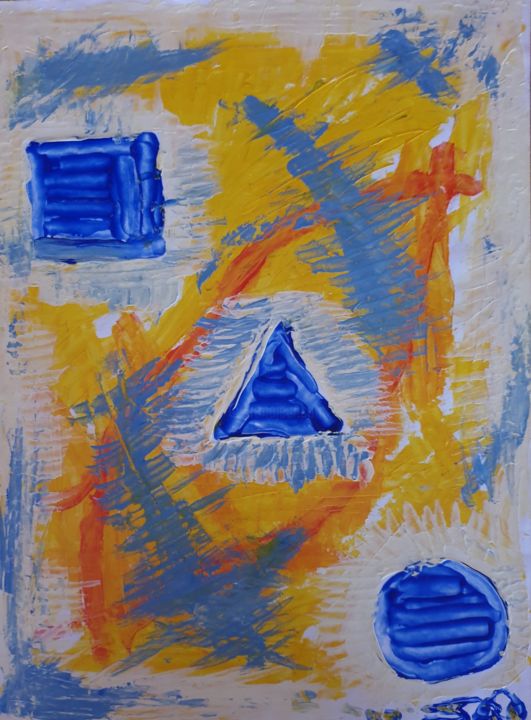 Figuras geométricas Pintura por São Vieira | Artmajeur