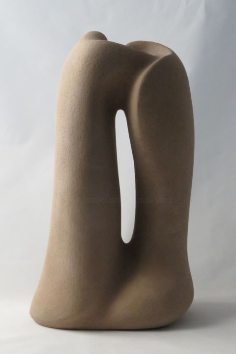 Sculpture intitulée "Le baiser 3" par Sara Amato-Gentric, Œuvre d'art originale, Argile
