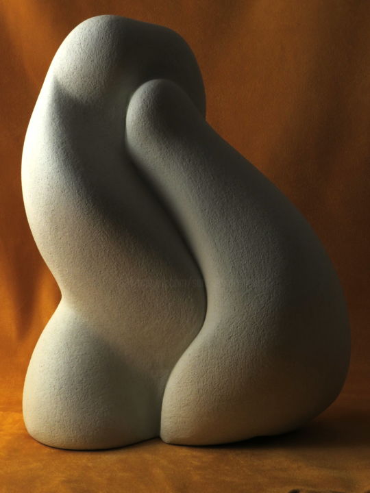Sculpture intitulée "Chuchotements" par Sara Amato-Gentric, Œuvre d'art originale, Céramique