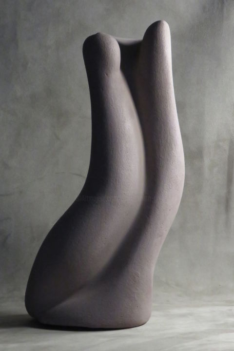 Sculpture intitulée "Pas de deux" par Sara Amato-Gentric, Œuvre d'art originale, Argile