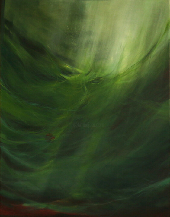 Ζωγραφική με τίτλο "Falling" από Sara Aref, Αυθεντικά έργα τέχνης, Ακρυλικό Τοποθετήθηκε στο Ξύλινο πάνελ