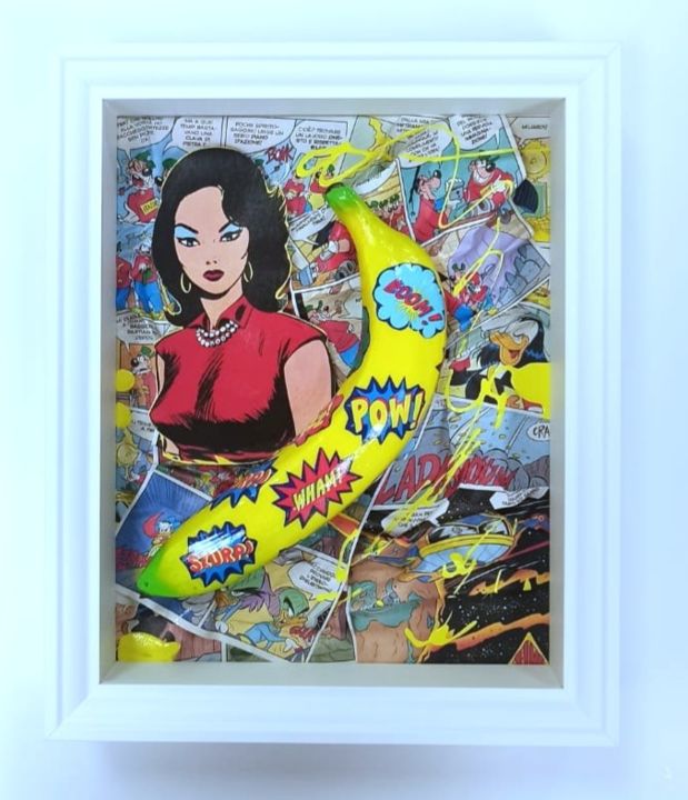 Collages titled "FUCK ME! BOOM" by Sara Arnaout, Original Artwork, Collages