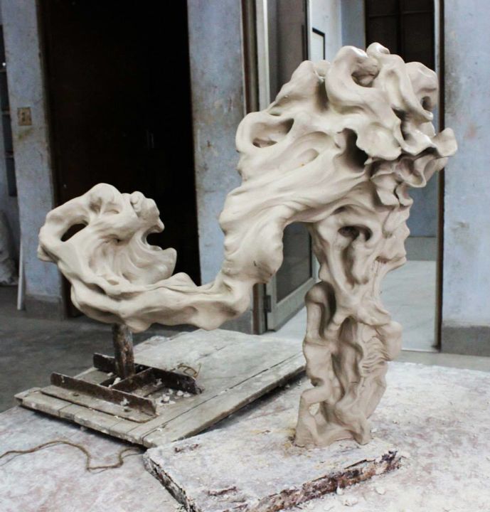 Sculpture intitulée "-Tourments-" par Noxnoom, Œuvre d'art originale