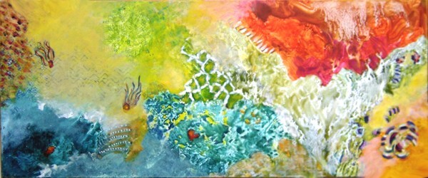 Pintura titulada "Brotes de alegría" por Sara Diciero, Obra de arte original, Oleo