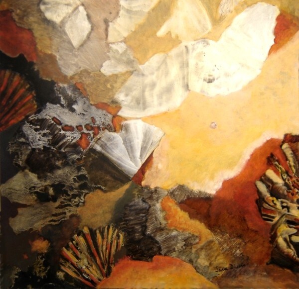 Painting titled "Agitando esperanzas" by Sara Diciero, Original Artwork, Oil