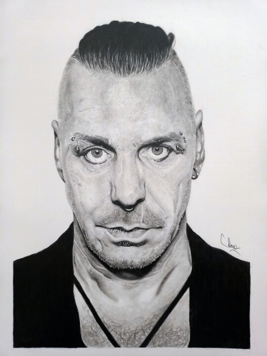 Till Lindemann - Rammstein, Dibujo por Sara Malini | Artmajeur