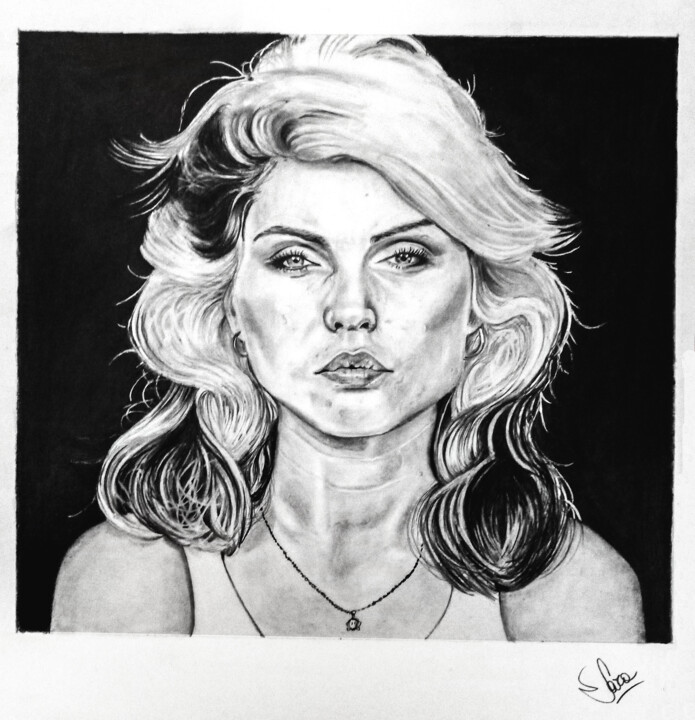 Disegno intitolato "Blondie" da Sara Malini, Opera d'arte originale, Grafite
