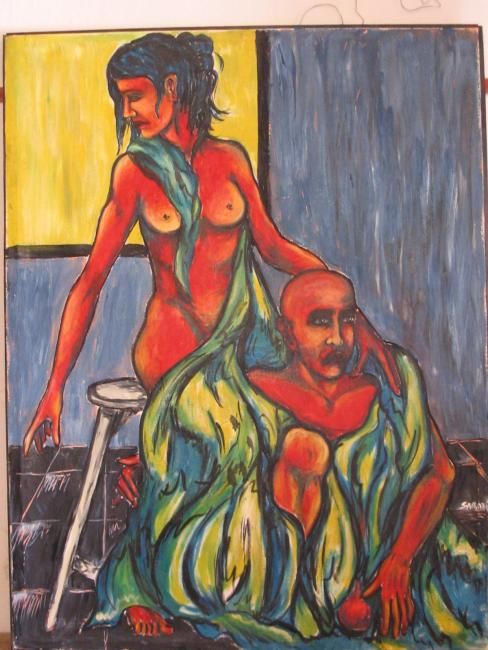 Painting titled "dominio" by Mario Sarabí, Original Artwork