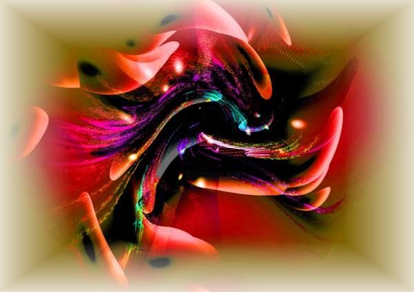 Arte digital titulada "El sonido del atard…" por Sara Diciero, Obra de arte original, Pintura Digital