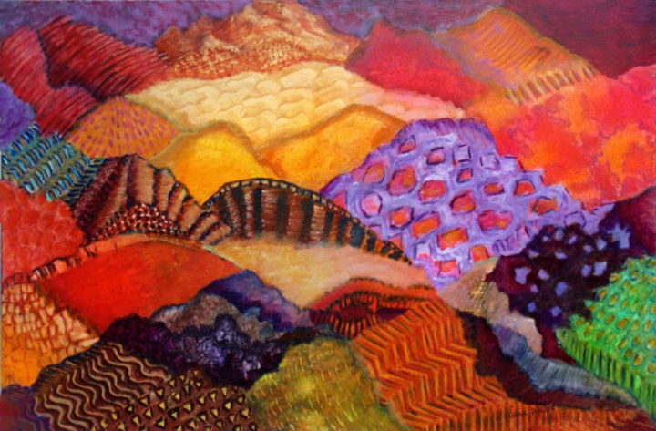 Pintura titulada "Salinas Grandes me…" por Sara Diciero, Obra de arte original, Oleo