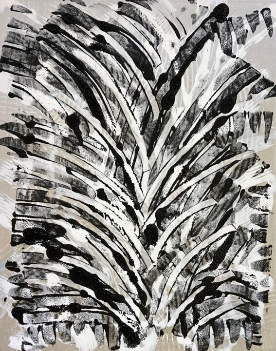 Printmaking titled "The End Of A Stark…" by Sarah Ahearn, Original Artwork, Monotype