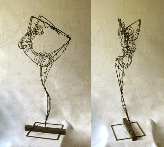 Sculpture titled "Danseuse1" by Sarah François, Original Artwork, Metals