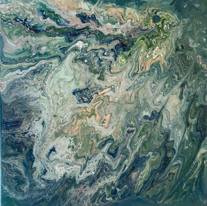 Painting titled "Baptême" by Sarah Götz, Original Art, Acrylic