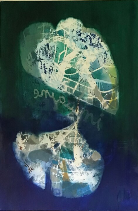 Peinture intitulée "Imagine" par Sarah Lanyi, Œuvre d'art originale, Huile