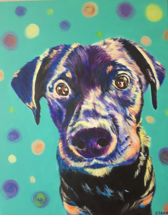 Painting titled "Pavlo" by Sarah Yahn, Original Art, Acrylic