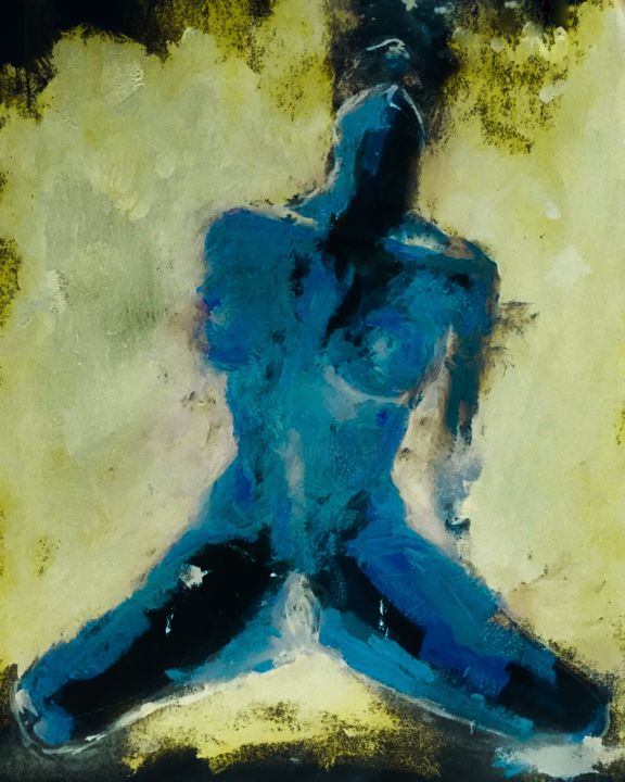 Arte digitale intitolato "BLUE" da Asaliah, Opera d'arte originale, Olio