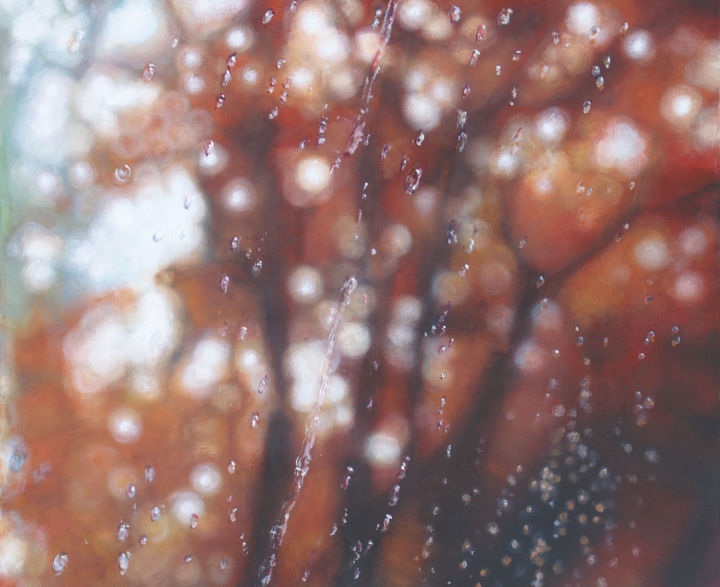 Painting titled "Rainy Season no. 22" by Sarah Beth Goncarova, Original Artwork, Acrylic
