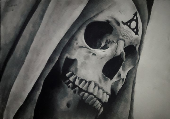Tekening getiteld "Squelette vivant" door Sarah Druesne, Origineel Kunstwerk, Potlood
