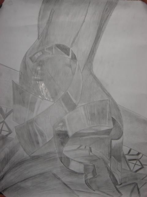 Drawing titled "Metal" by Sarah Khan, Original Artwork