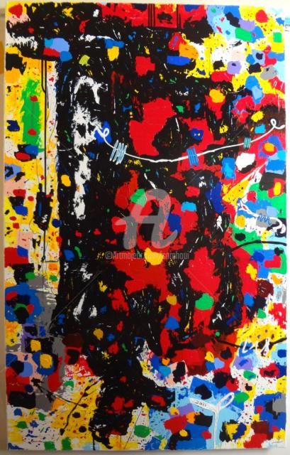 Painting titled "Errance....." by Sarah Paolantonacci (Sarahoui), Original Artwork, Acrylic