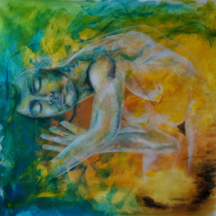 Pintura titulada "SahRa" por Beben, Obra de arte original, Acrílico Montado en Bastidor de camilla de madera