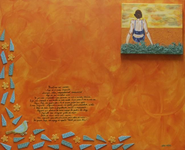 Pintura intitulada "Hoje és o meu Infin…" por Sara Vieira, Obras de arte originais, Óleo