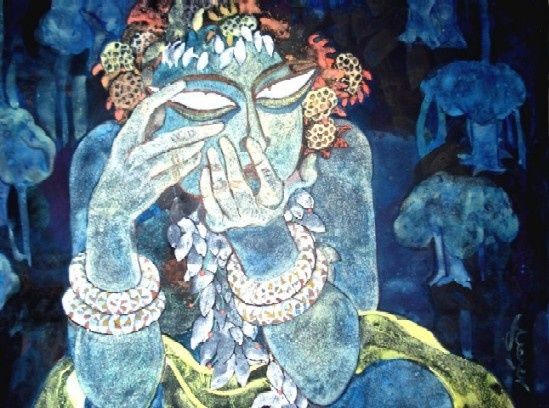 Painting titled "hirimba" by Sarbani Dasgupta, Original Artwork