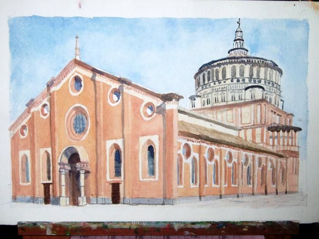 Painting titled "santa Maria delle G…" by Angelo Sara, Original Artwork