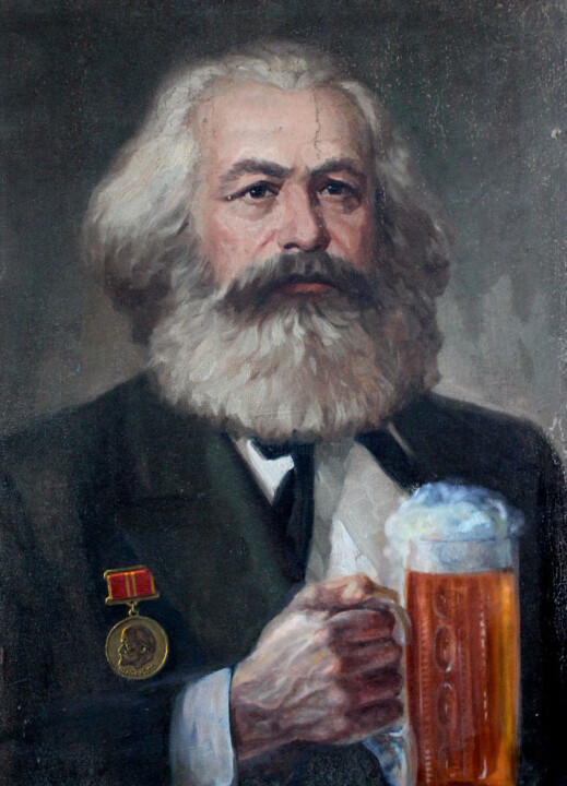 Картина под названием "Карл Фридрих Маркс" - Sarmant, Подлинное произведение искусства