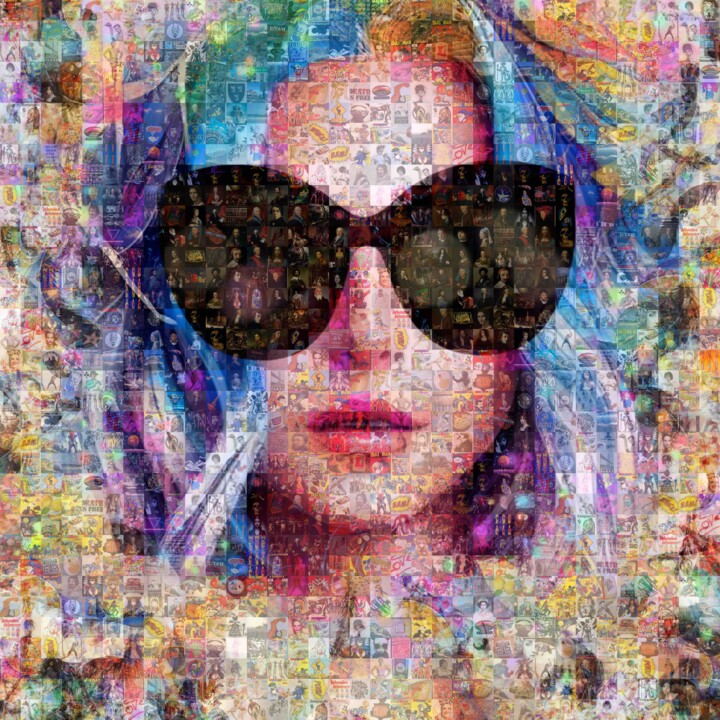 Photography titled "Mosaic Girl 012" by Saro, Original Artwork, Digital Photography