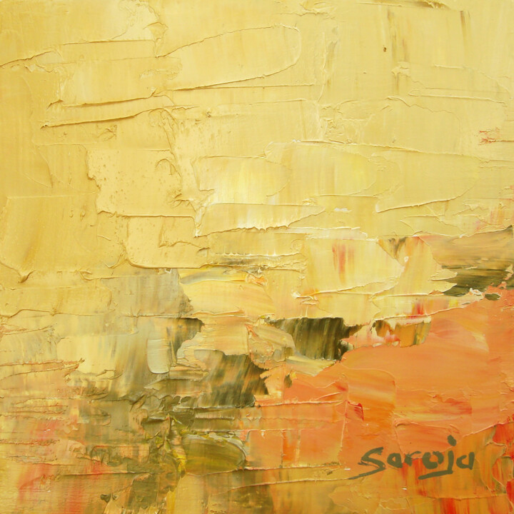 Pittura intitolato "1141-10Q Landscape…" da Saroja, Opera d'arte originale, Olio