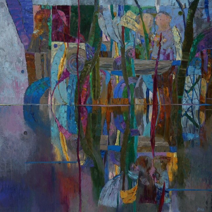 Картина под названием "Reflection II" - Šarūnas Šarkauskas, Подлинное произведение искусства, Масло