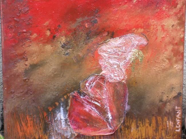 Peinture intitulée "plorator" par Sylvie Lenfant, Œuvre d'art originale, Huile