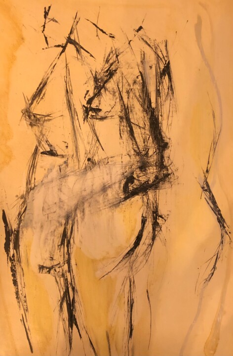 Malerei mit dem Titel "Femmes" von Sascaart, Original-Kunstwerk, Tinte