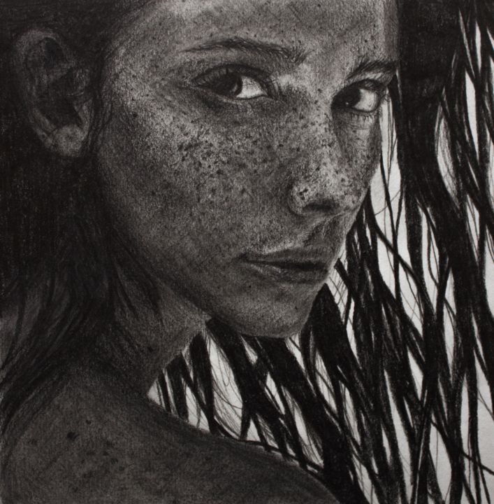 Drawing titled "Sight" by Sasha Ivanov, Original Artwork, Pencil