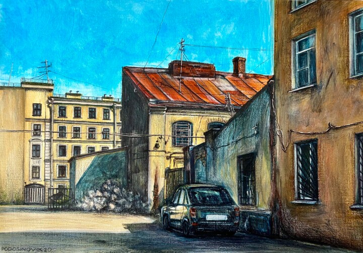 Painting titled "Close to Nikolsky m…" by Aleksandra Podosinovik, Original Artwork, Acrylic