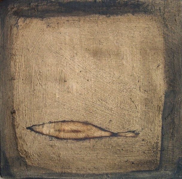 Pittura intitolato "il pesce" da Sasha  Zelenkevich, Opera d'arte originale