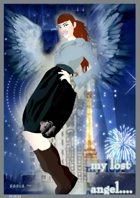 图画 标题为“my lost angel” 由Sasia 其咻咻, 原创艺术品