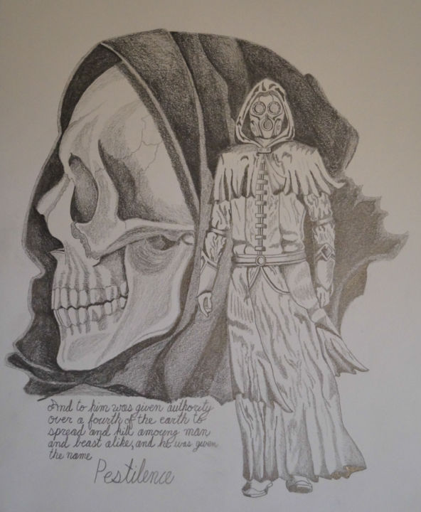 Drawing titled "pestilence-scott-st…" by sastrozier, Original Art, Graphite