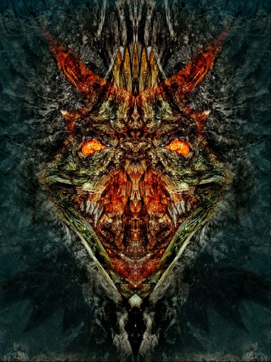 Цифровое искусство под названием "Дракон" - Станислав Афанасьев, Подлинное произведение искусства, Цифровая живопись