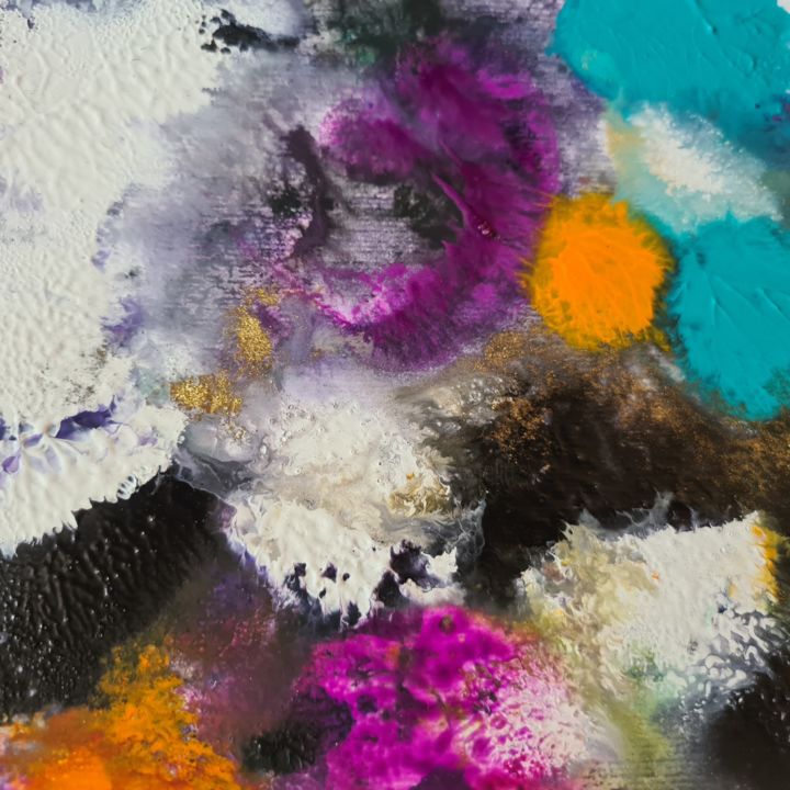 Peinture intitulée "Rêves colores" par Françoise Pinton Platen, Œuvre d'art originale, Acrylique