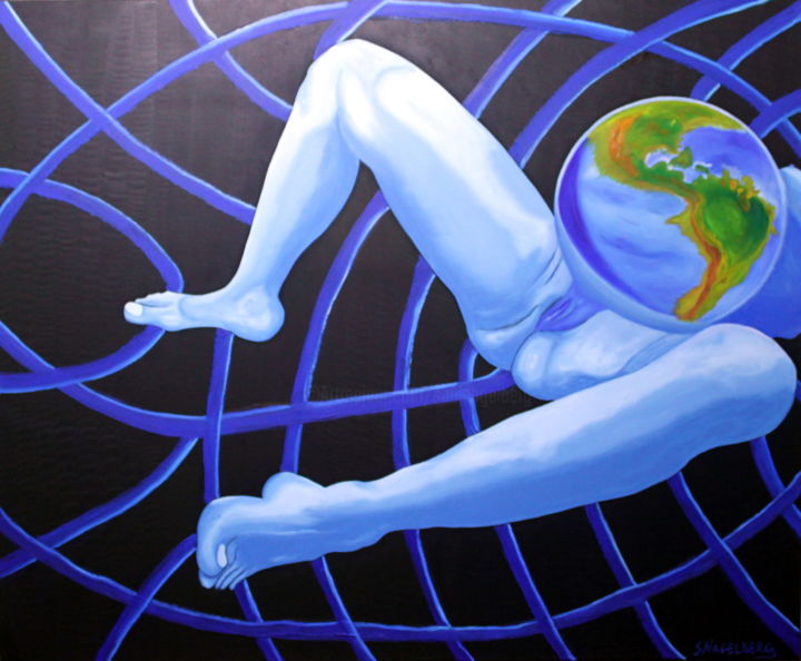 Pintura titulada "Madre de la Tierra" por Saúl Nagelberg, Obra de arte original, Oleo