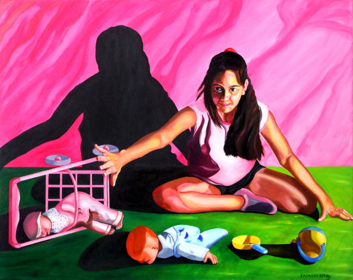 绘画 标题为“La rebelión de More” 由Saúl Nagelberg, 原创艺术品, 油